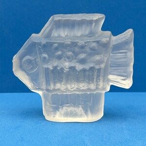 Vintage Pukeberg Art Glass Fish